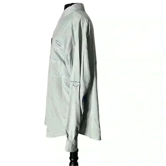 Columbia Long Sleeve Button Front UPF 40 Fishing Top Size XL - Picture 4 of 7